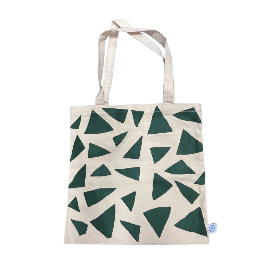 Fair Trade Flat Tote (Triangles)