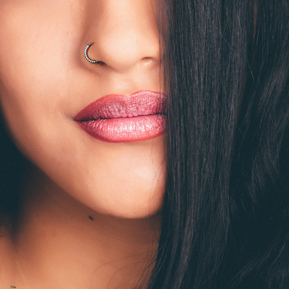 20G Implant Grade Titanium Triple Sided Micro Gem Hinged Nose Hoop