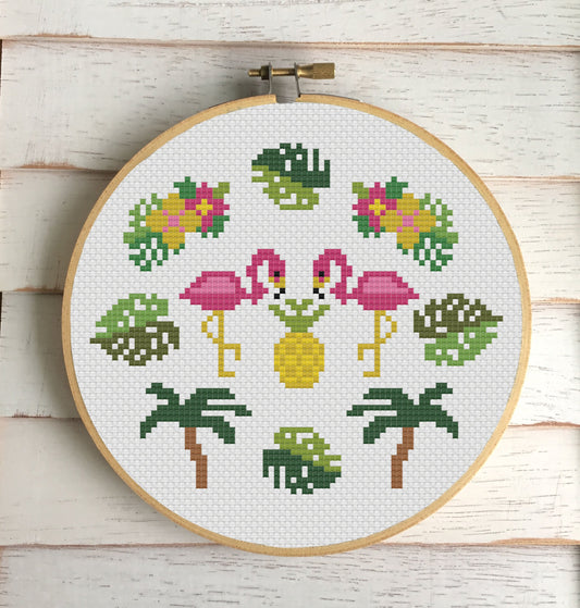 Tropical Counted Cross Stitch DIY KIT Intermediate