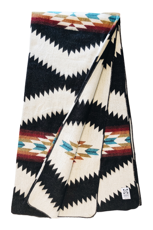 Tsachila Blanket - Colorful Black | Kitchen + Metal
