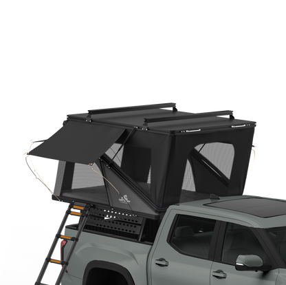 Alpine 61 Hardshell Rooftop Tent – Aluminum, 2–3 Person, 4-Season Overland Tent for SUVs & Trucks – Black Compact Design