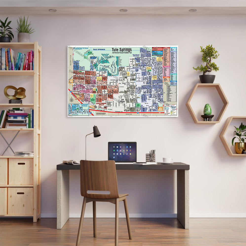 Tule Springs Map, Las Vegas, NV - POSTER PRINTS