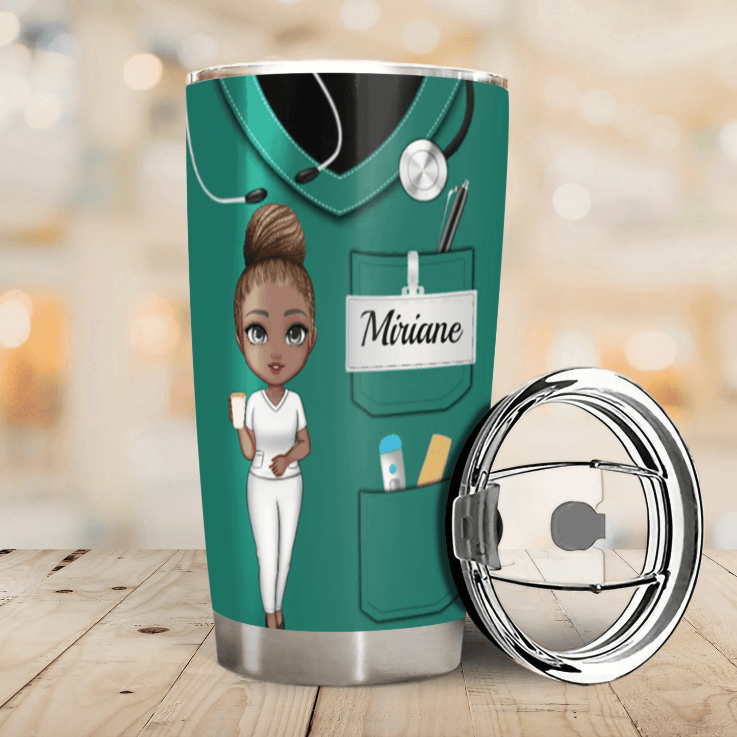 Nurse Nutrition Facts - Personalized Custom 20oz Fat Tumbler Cup - Personalized Gift For Her, Besties, Friends, Sister, Soul Sisters