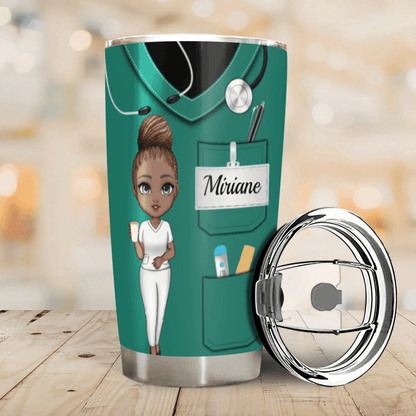 Nurse Nutrition Facts - Personalized Custom 20oz Fat Tumbler Cup - Personalized Gift For Her, Besties, Friends, Sister, Soul Sisters