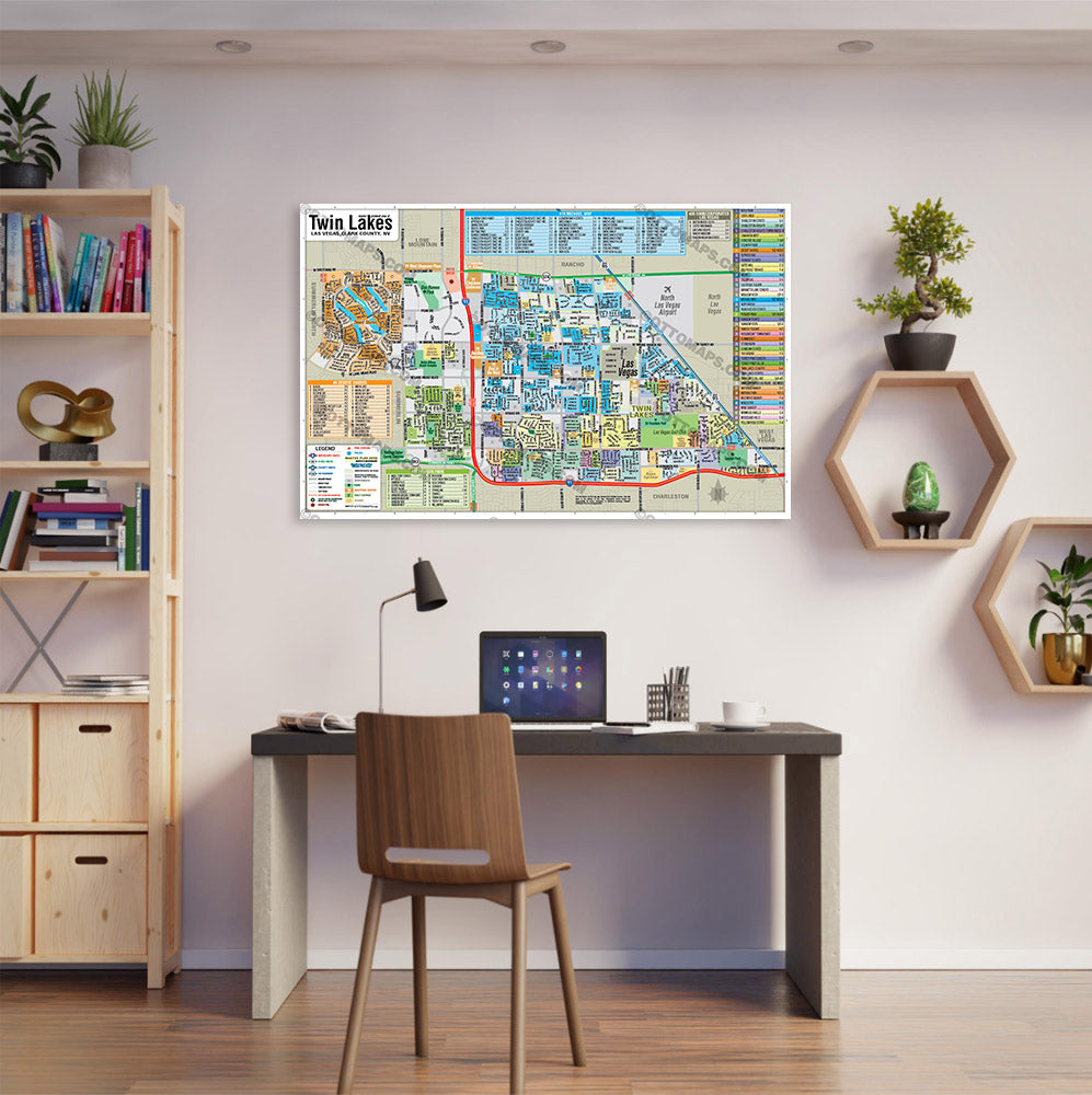 Twin Lakes, Las Vegas, NV - POSTER PRINTS
