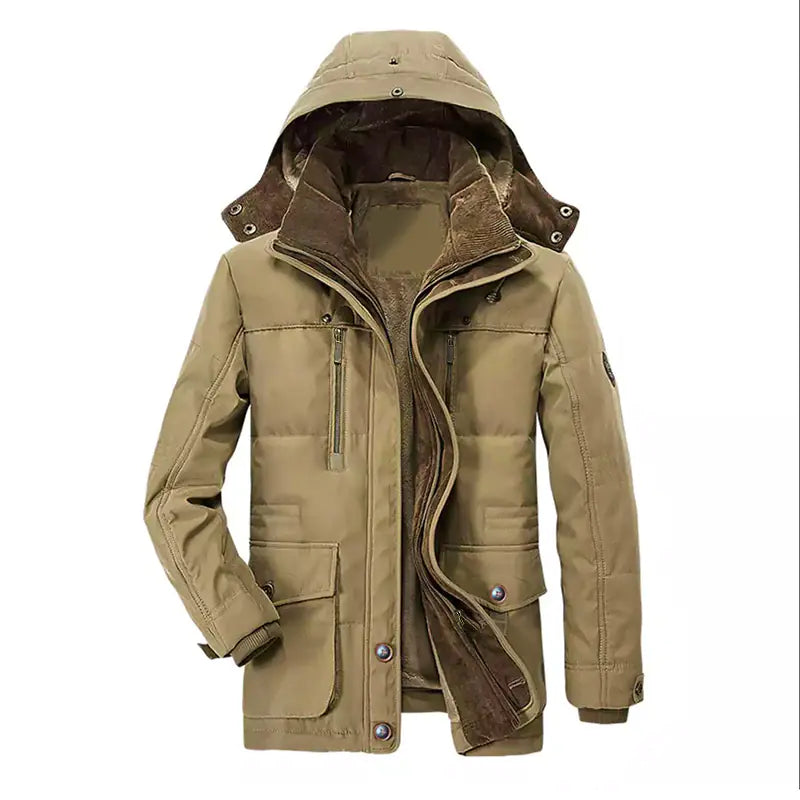 Thick Cotton Jacket with Fleece Lining