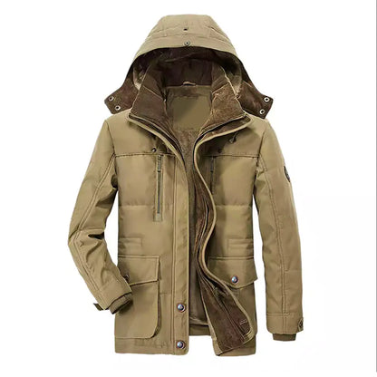 Thick Cotton Jacket with Fleece Lining