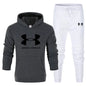 Men's Solid Color Thick Jacket Set for Spring and Autumn