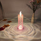 Flameless LED Rose Projection Candle Light for Home Decor, Parties, Wedding Gift