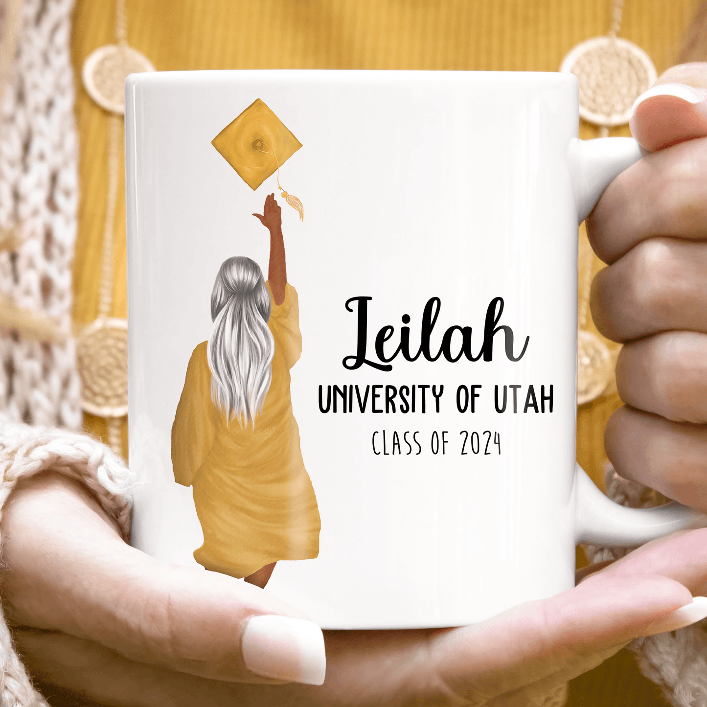I'm So Done With This BS - Personalized  Printed Mug - Graduation Gifts, Presents & Ideas For Her, Grad Ceremony, Commencement, Convocation, College & Uni University
