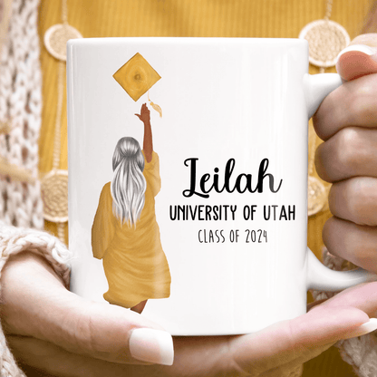 I'm So Done With This BS - Personalized  Printed Mug - Graduation Gifts, Presents & Ideas For Her, Grad Ceremony, Commencement, Convocation, College & Uni University
