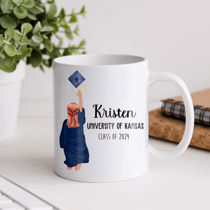 I'm So Done With This BS - Personalized  Printed Mug - Graduation Gifts, Presents & Ideas For Her, Grad Ceremony, Commencement, Convocation, College & Uni University