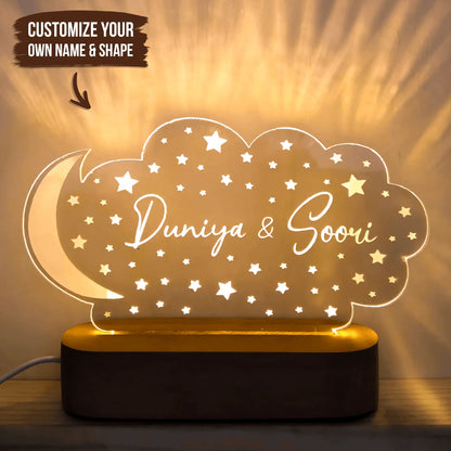 Custom Gifts for Girl, Daughter, Granddaughter - Personalized Princess Night Light for Kids, Children, Grandchildren | Birthday, Bedroom