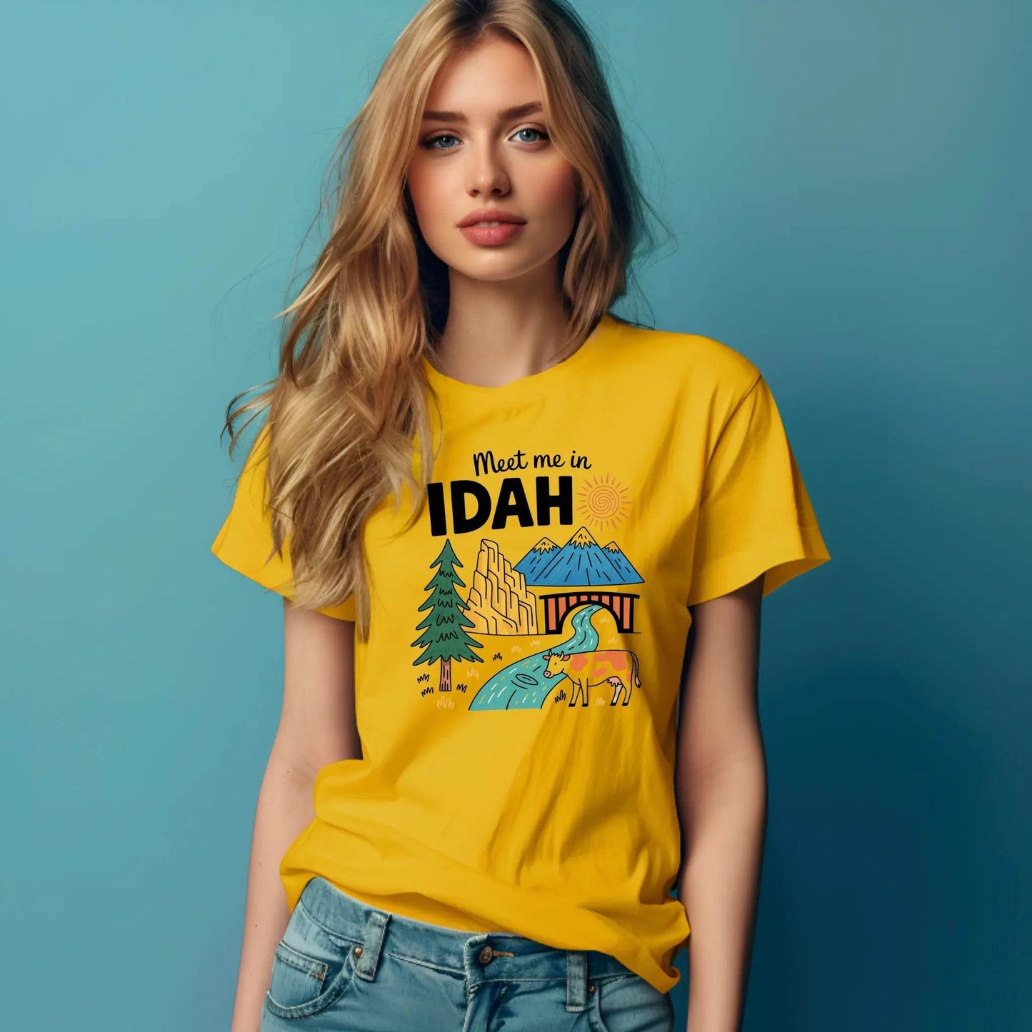 Meet Me in Idaho T-Shirt – Retro Adventure Graphic Tee