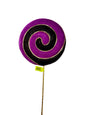 Velvet Lollipop 8" Purple/Black
