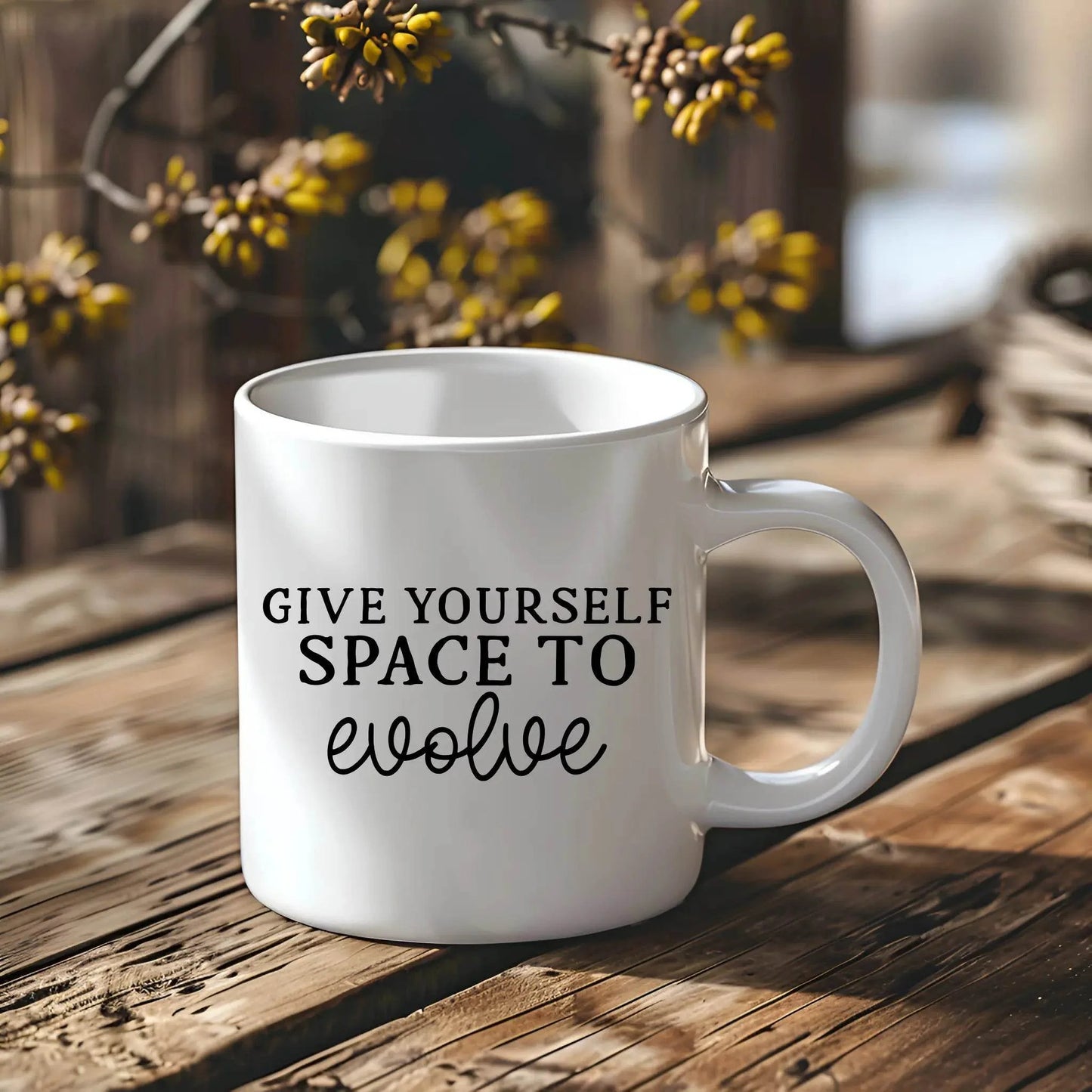 Give Yourself Space to Evolve Ceramic Mug