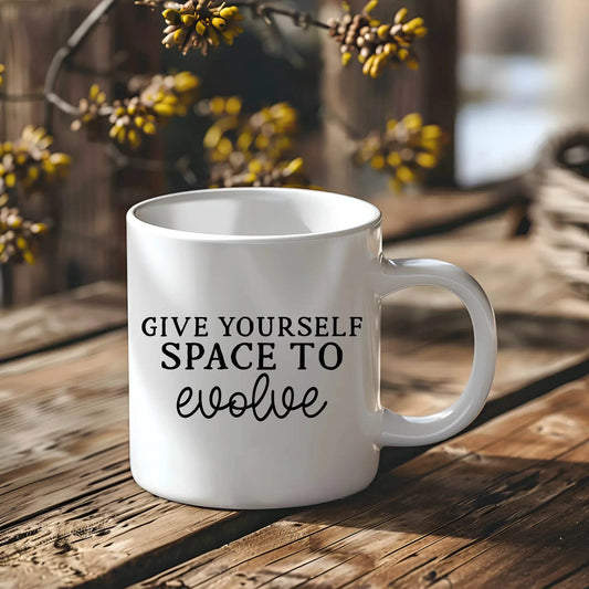 Give Yourself Space to Evolve Ceramic Mug