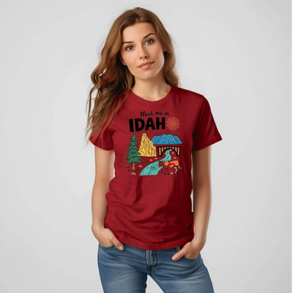 Meet Me in Idaho T-Shirt – Retro Adventure Graphic Tee