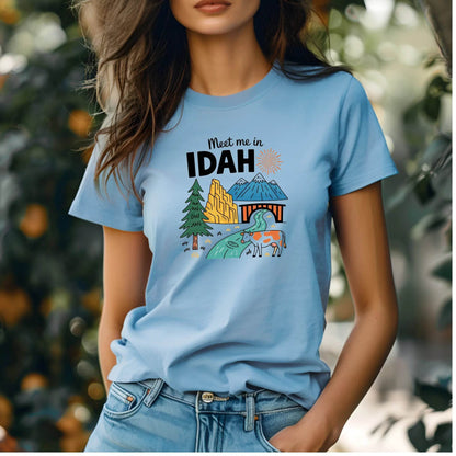 Meet Me in Idaho T-Shirt – Retro Adventure Graphic Tee