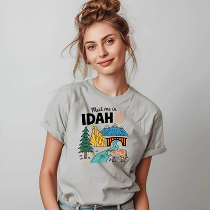 Meet Me in Idaho T-Shirt – Retro Adventure Graphic Tee