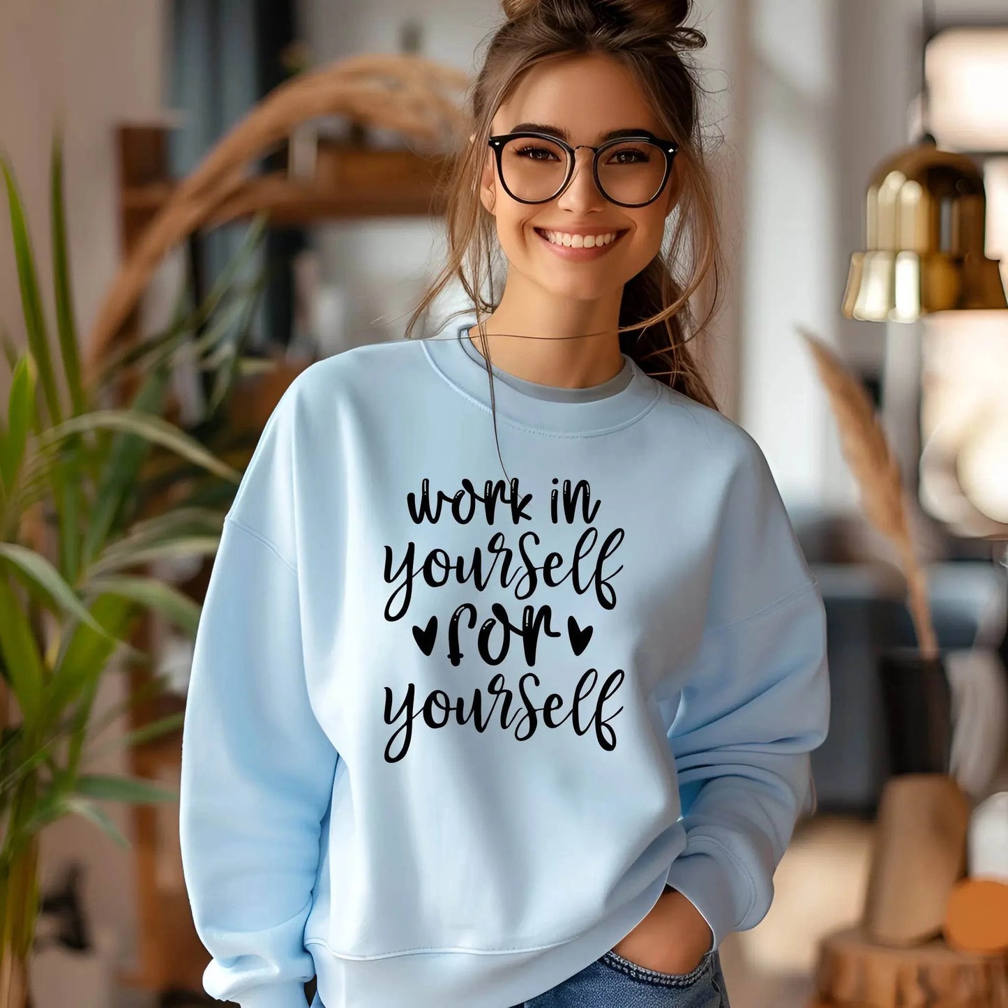 Work on Yourself for Yourself Sweatshirt – Empowering & Comfortable