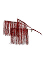40" Tinsel Hanging Spray Red