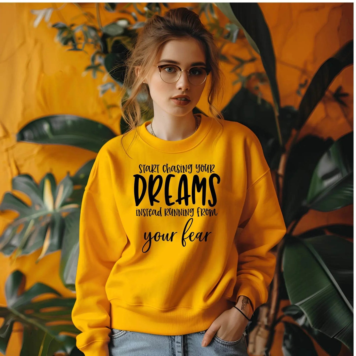 Start Chasing Your Dream Sweatshirt – Inspirational & Cozy
