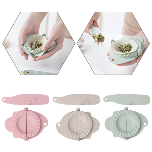 Useful DIY Dumplings Maker Tool Wheat Straw Jiaozi