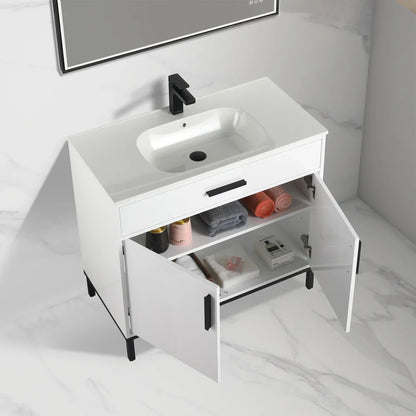 Lisbon 048 Vanity with SMC Sink (Knock-Down Assembly)
