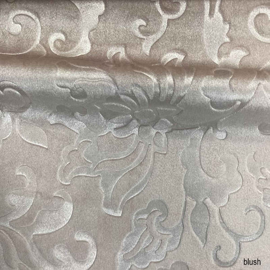 Blush Vails Brocade Velvet - Custom Tablecloths