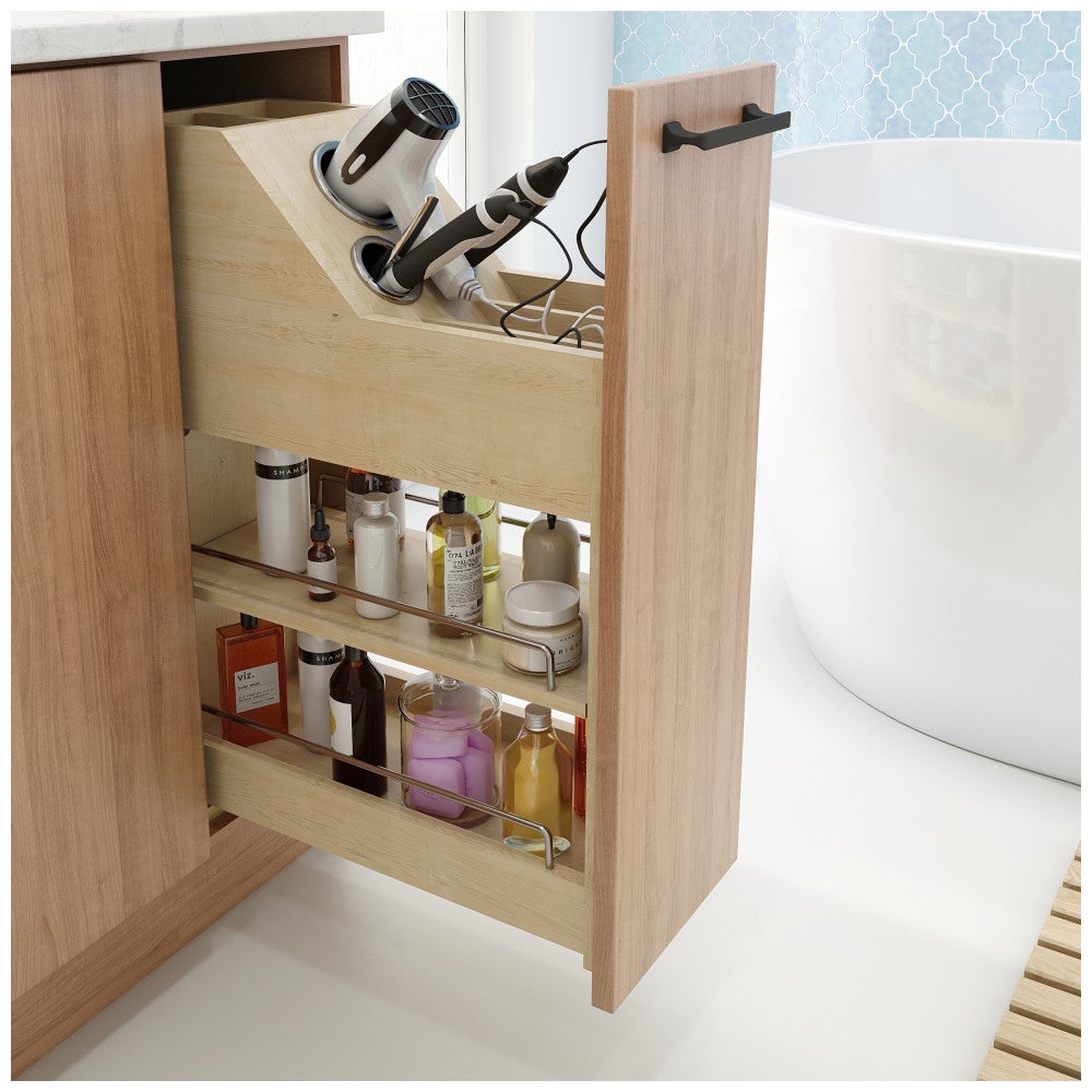 Grooming Insert for 8" Vanity Pullout – Hair Dryer & Styling Tool Organizer (VBPO-G01)