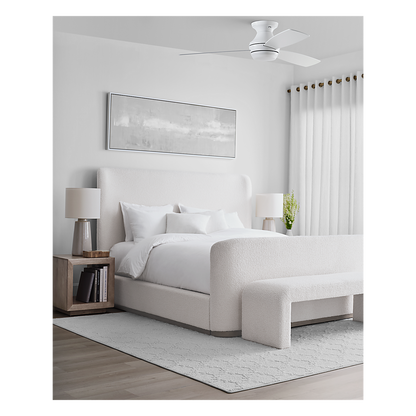 Ikon 52" Semi Flush LED Ceiling Fan