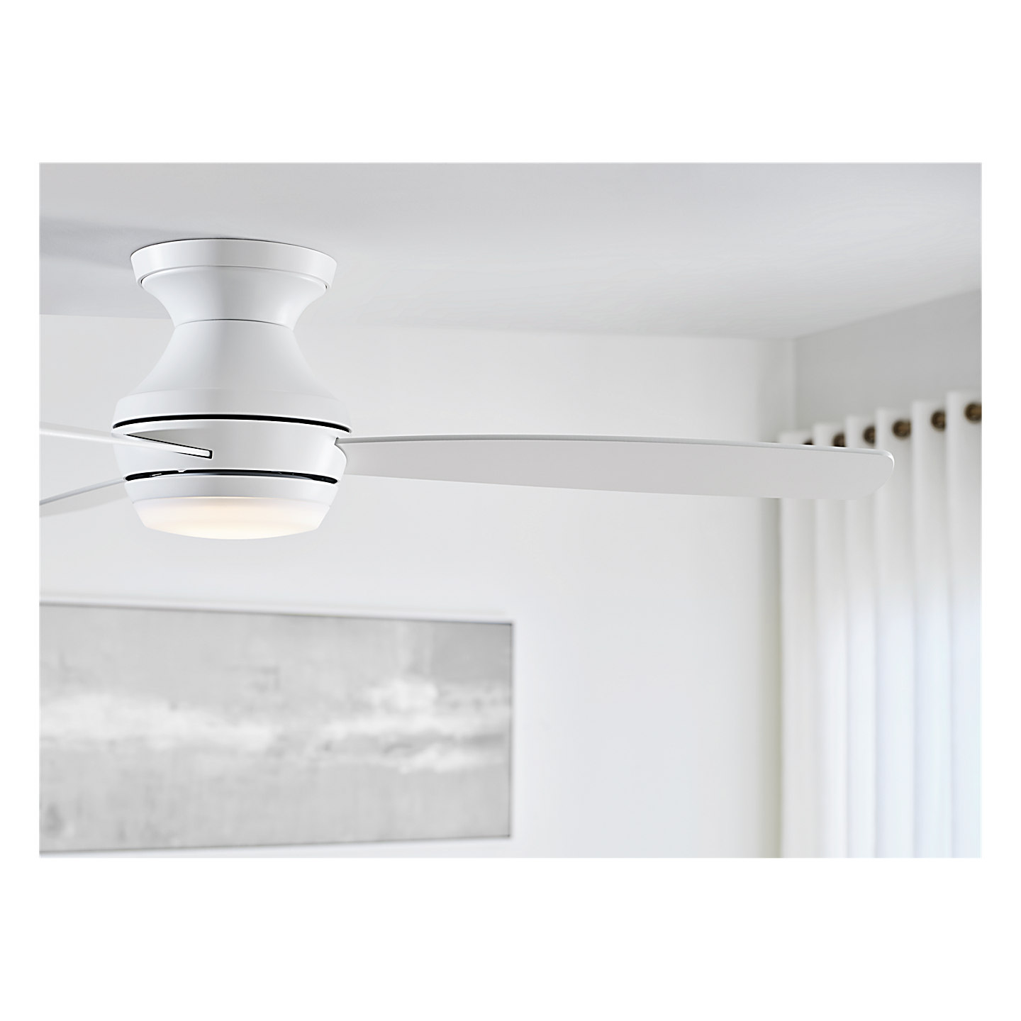 Ikon 52" Semi Flush LED Ceiling Fan