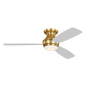 Ikon 52" Semi Flush LED Ceiling Fan