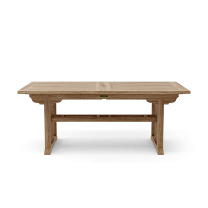 Sahara 106" Rectangular Double Extension Table