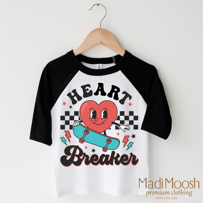 Heart Breaker Valentine's Day Shirt - Skateboard  Valentine's Tee