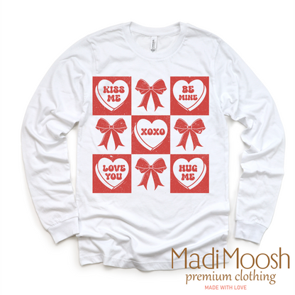 Candy Hearts And Bows Valentine's Day Shirt - Valentine's Tee