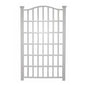 Large 8-Ft x 4.5-Ft Outdoor White Vinyl Garden Trellis Privacy Screen
