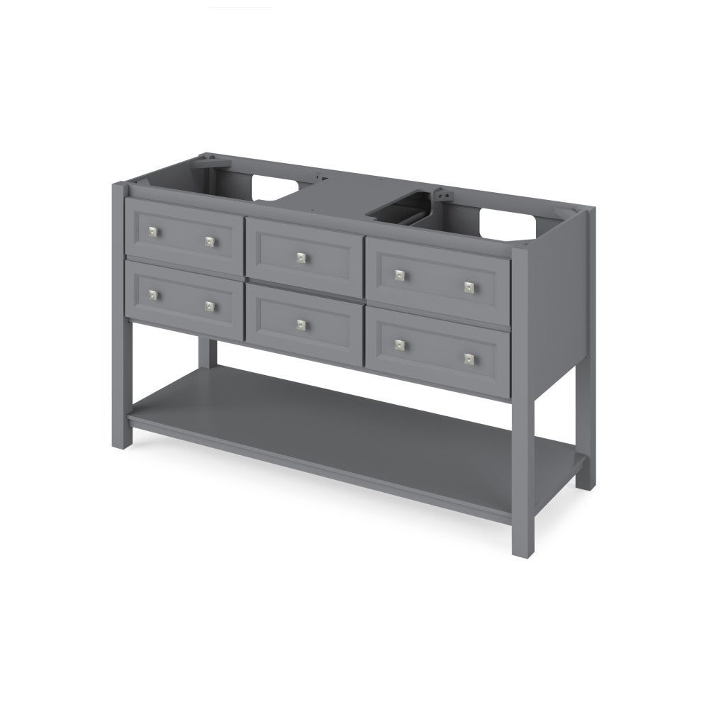 60" Adler Vanity, double bowl