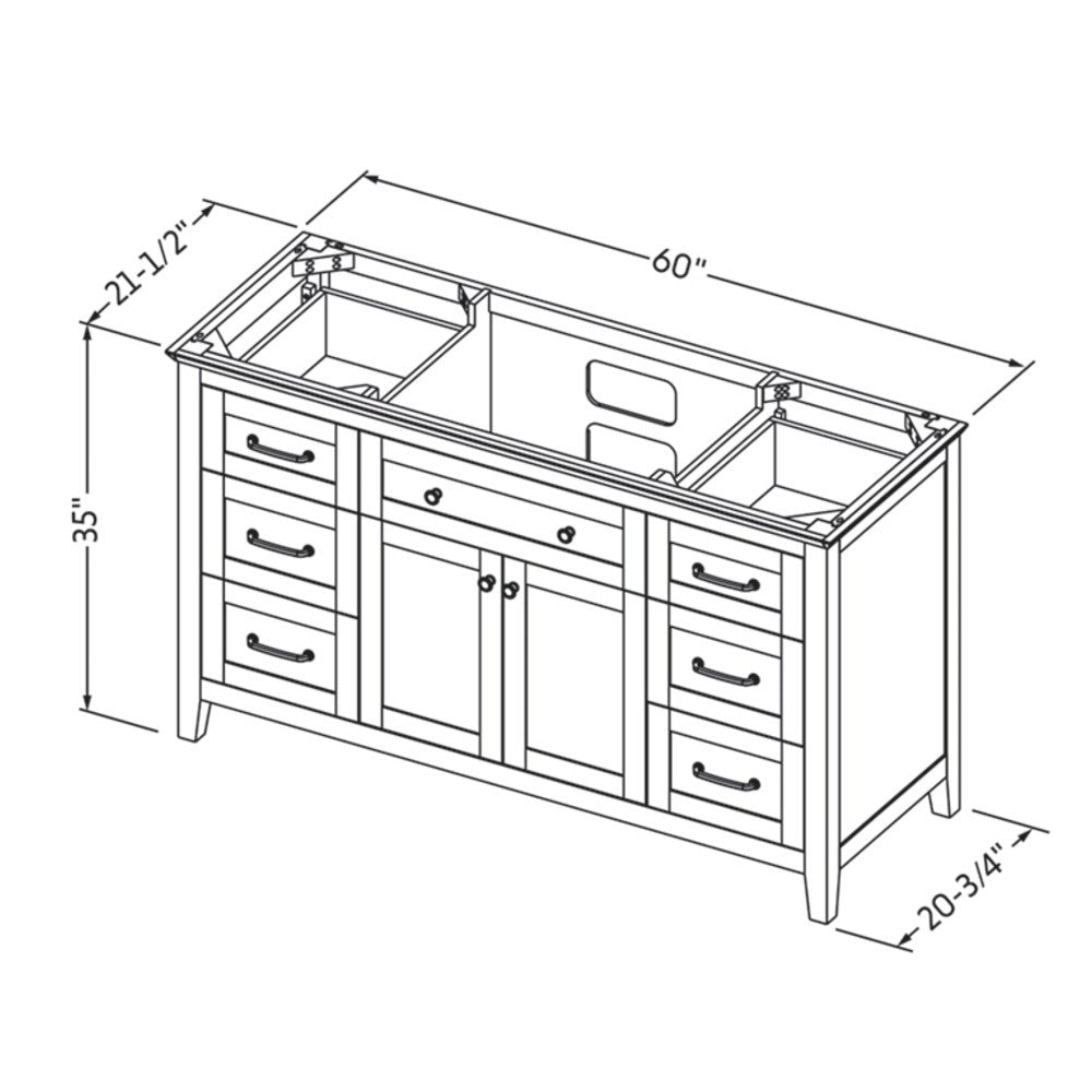60" Chatham Vanity