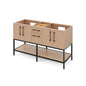 60" Pascal Vanities, double bowl