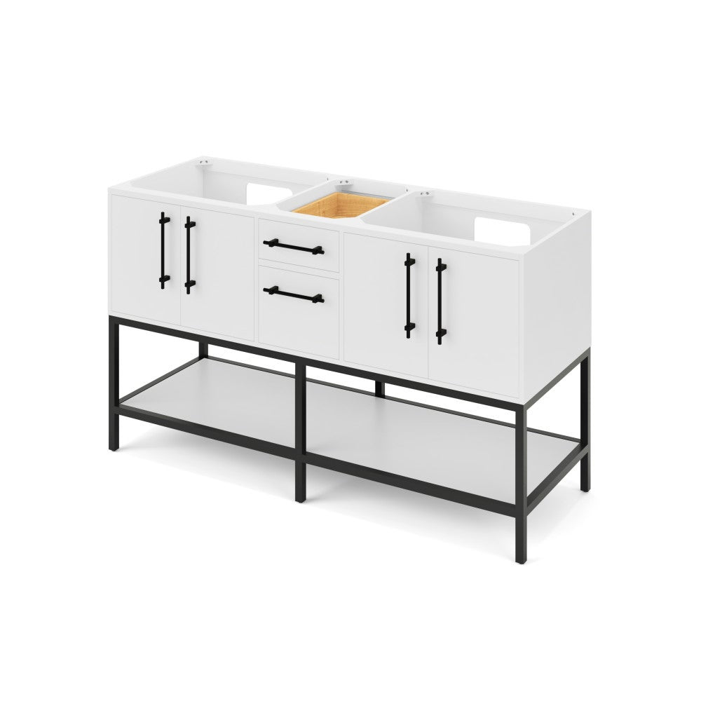 60" Pascal Vanities, double bowl