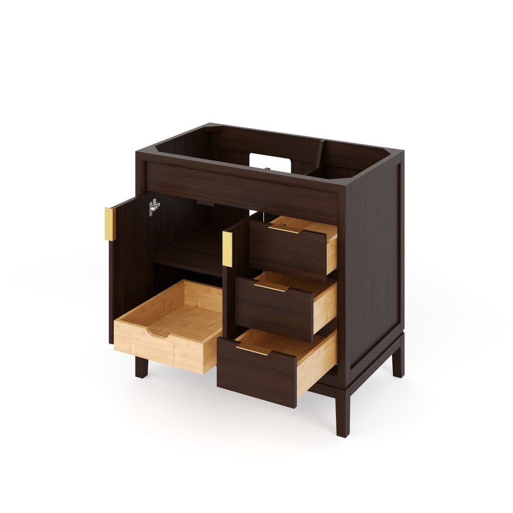 36" Theodora Vanity, Left Offset