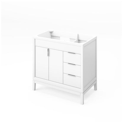 36" Theodora Vanity, Left Offset