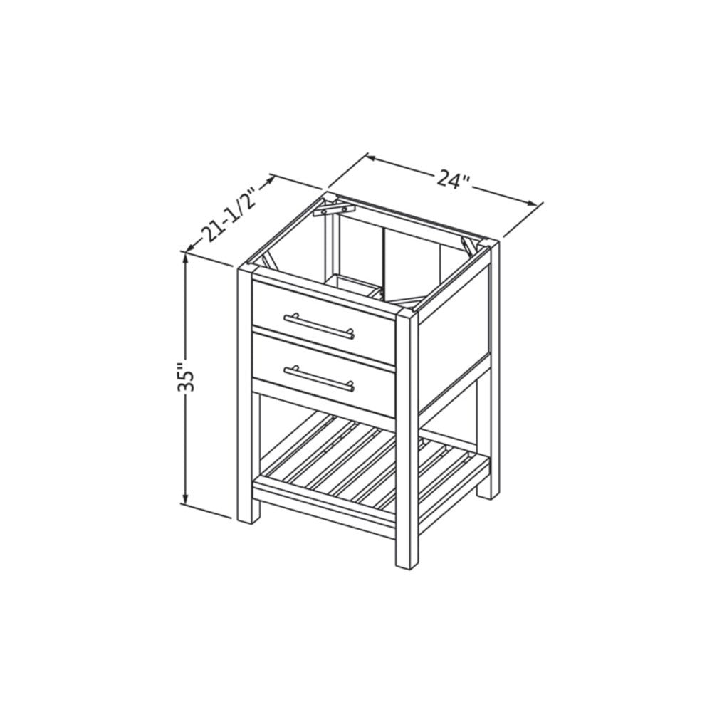 24" Wavecrest Vanity