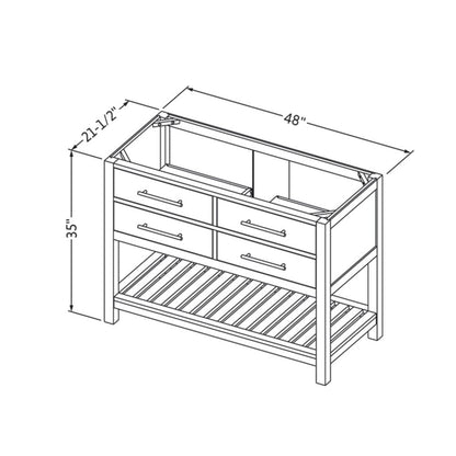 48" Wavecrest Vanity