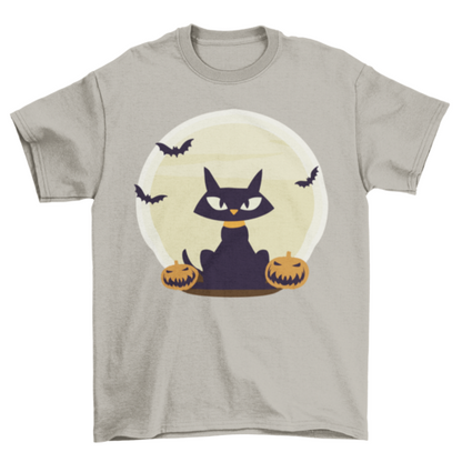 Black Cat Halloween T-shirt | Binge T-shirt Shop