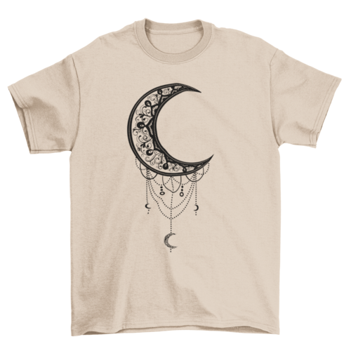 Illustrated Moon T-shirt | Binge T-shirt Shop