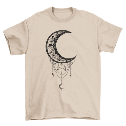 Illustrated Moon T-shirt | Binge T-shirt Shop