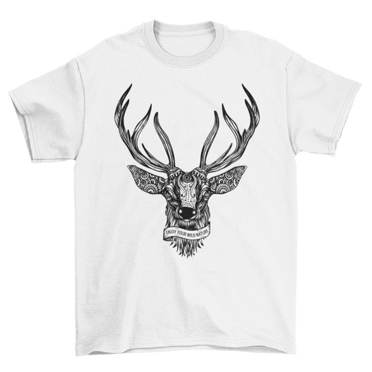 Deer Illustration T-shirt Design | Binge T-shirt Shop